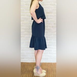 Ichi Dress Lilie Navy-NWOT-Sz Sz -Lace Inset-Layer Top Detail😍❤️​​​
